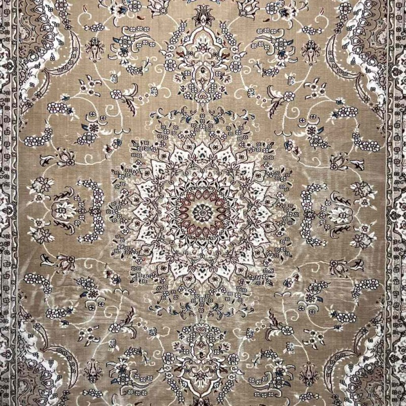سجاد تركي سوبر شيراز P7242 بيج غامق مقاس 100*500