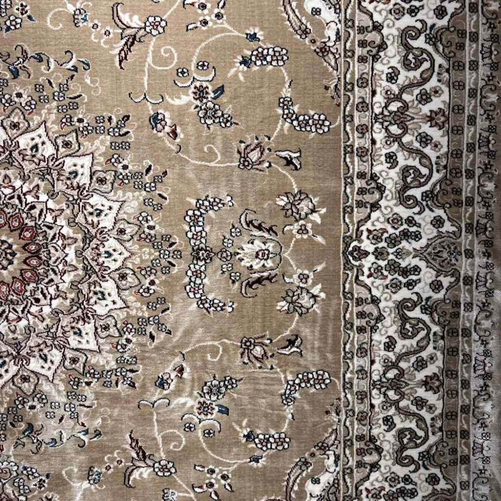 سجاد تركي سوبر شيراز P7242 بيج غامق مقاس 500*600