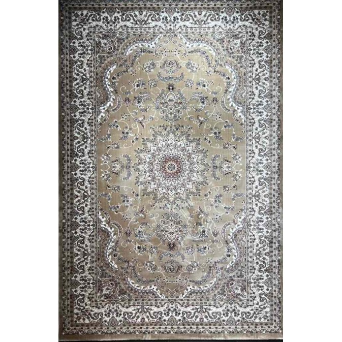سجاد تركي سوبر شيراز P7242 بيج غامق مقاس 100*400