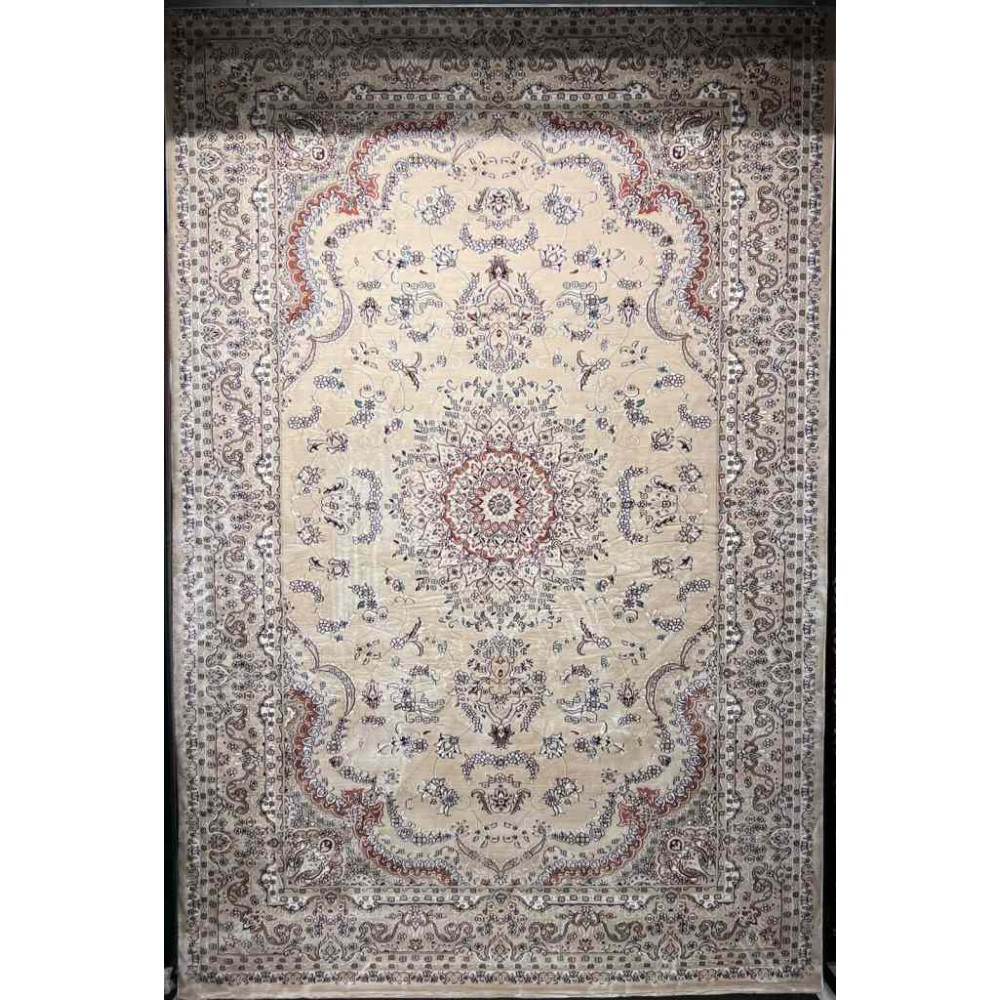 سجاد تركي سوبر شيراز P7242 بيج فاتح مقاس 120*170