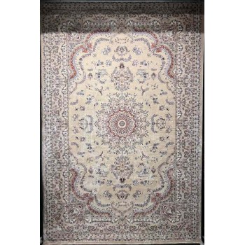 سجاد تركي سوبر شيراز P7242 بيج فاتح مقاس 120*170