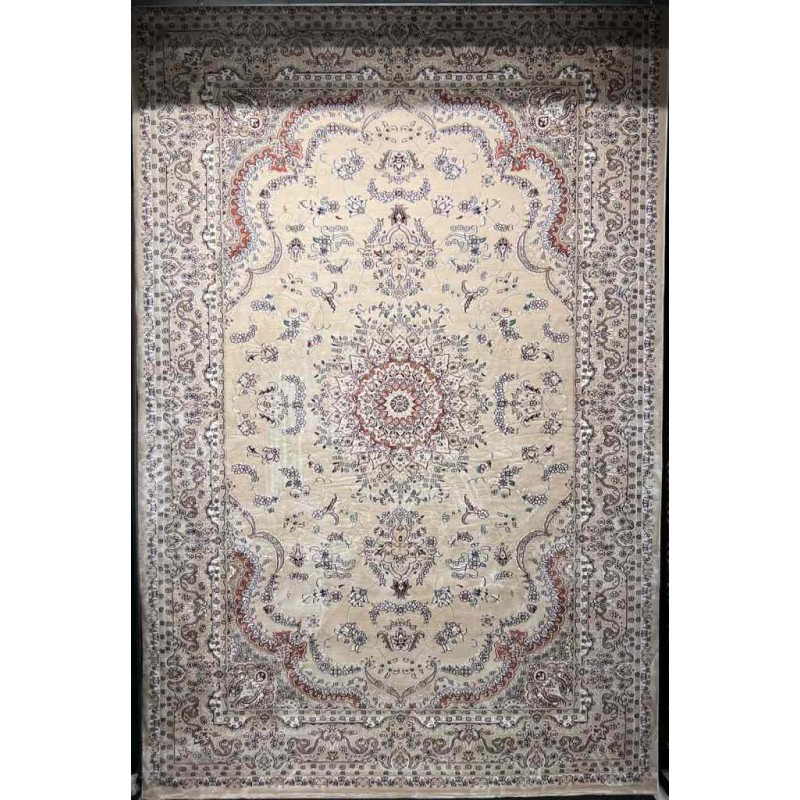 سجاد تركي سوبر شيراز P7242 بيج فاتح مقاس 120*170
