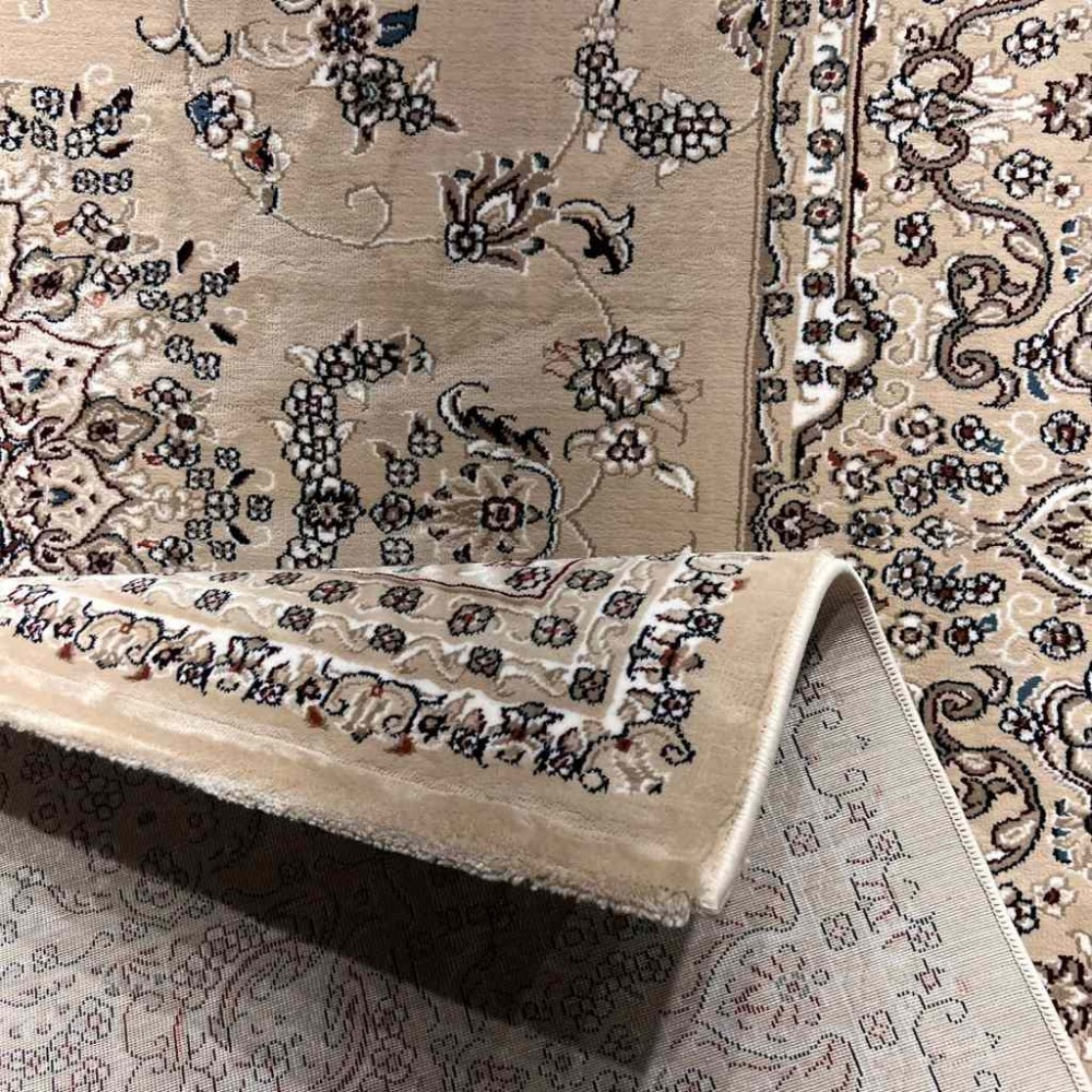 سجاد تركي سوبر شيراز P7242 بيج فاتح مقاس 120*170