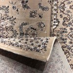 سجاد تركي سوبر شيراز P7242 بيج فاتح مقاس 120*170