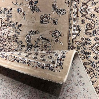 سجاد تركي سوبر شيراز P7242 بيج فاتح مقاس 120*170