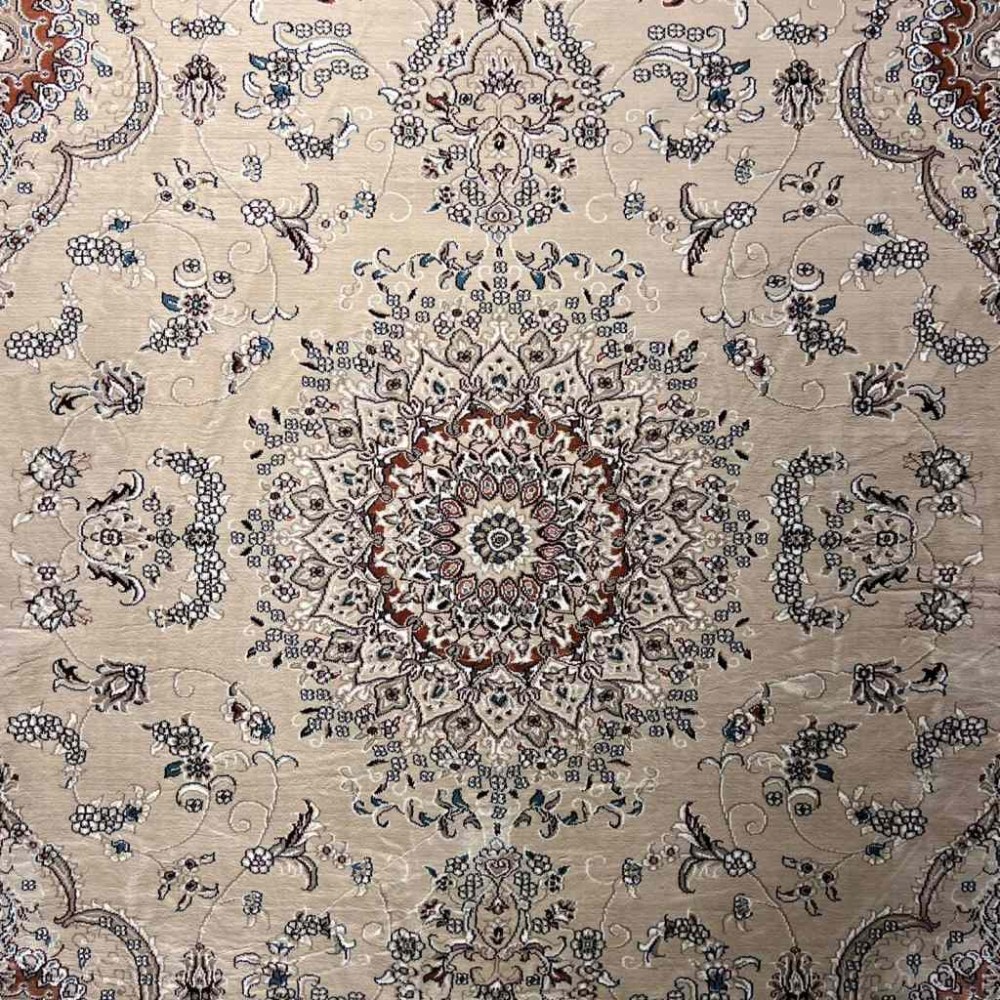 سجاد تركي سوبر شيراز P7242 بيج فاتح مقاس 120*170