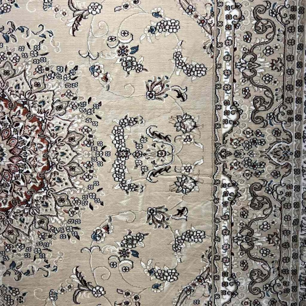 سجاد تركي سوبر شيراز P7242 بيج فاتح مقاس 120*170