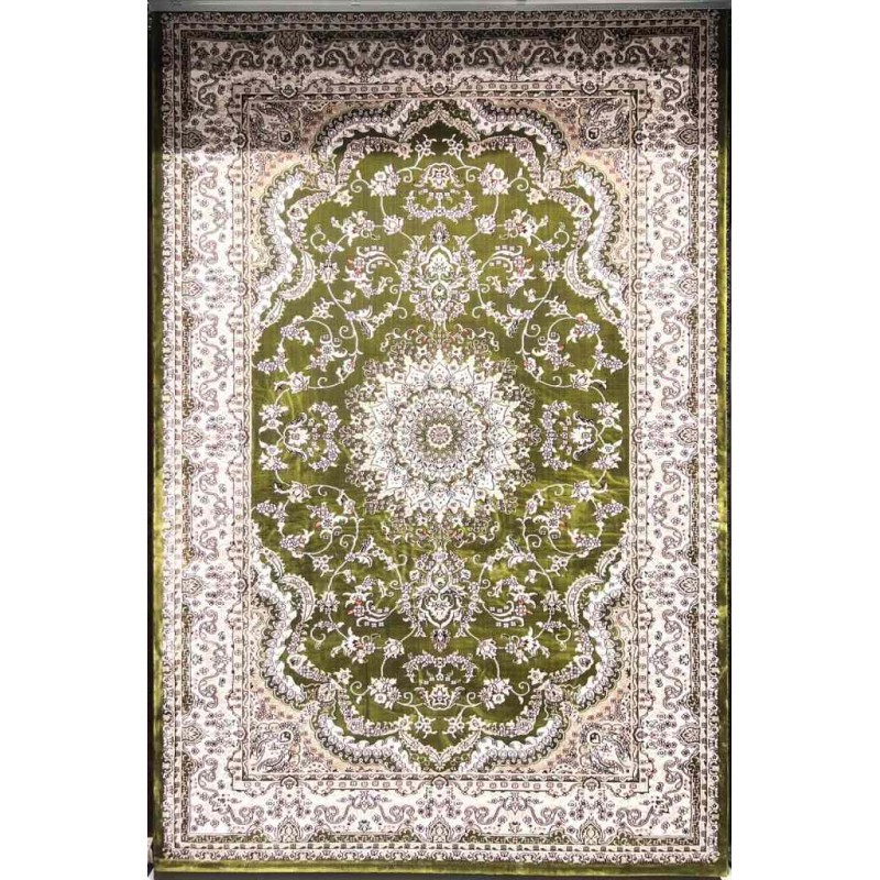 سجاد تركي سوبر شيراز P7242 اخضر مقاس 150*230