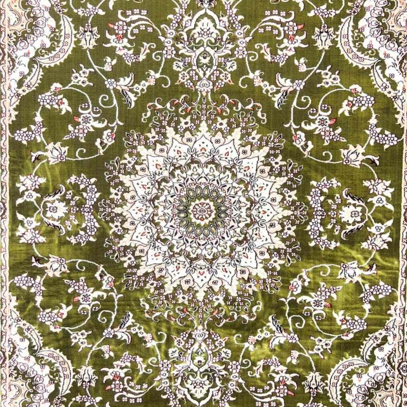 سجاد تركي سوبر شيراز P7242 اخضر مقاس 150*230