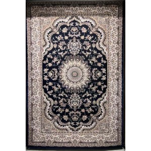 سجاد تركي سوبر شيراز P7242 كحلي مقاس 120*170