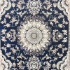 سجاد تركي سوبر شيراز P7242 كحلي مقاس 500*600