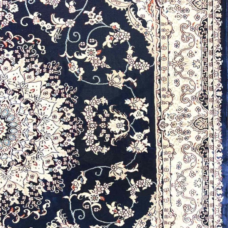 سجاد تركي سوبر شيراز P7242 كحلي مقاس 500*600
