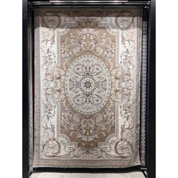 سجاد تركي تاج بلس كلاسيك ملكي قصور سميك ناعم بيج مقاس 150*220