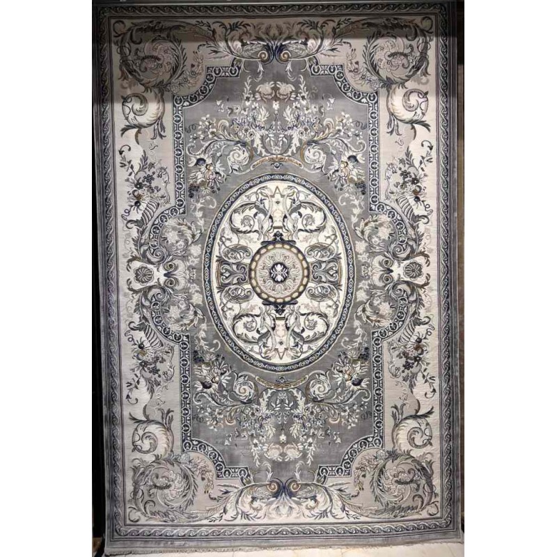 سجاد تركي تاج بلس كلاسيك ملكي قصور سميك ناعم رصاصي مقاس 100*200