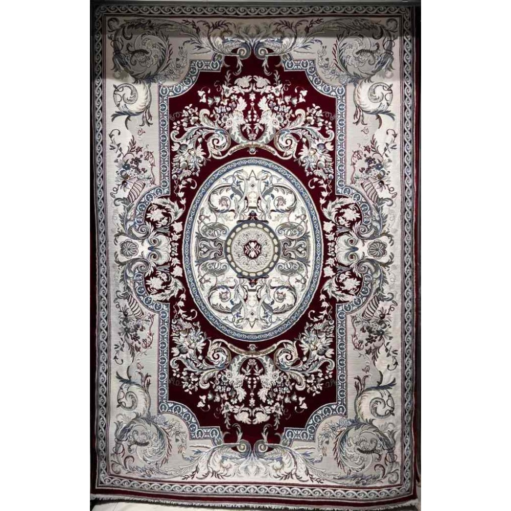 سجاد تركي تاج بلس كلاسيك ملكي قصور سميك ناعم احمر عنابي مقاس 50*80