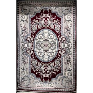 سجاد تركي تاج بلس كلاسيك ملكي قصور سميك ناعم احمر عنابي مقاس 400*600