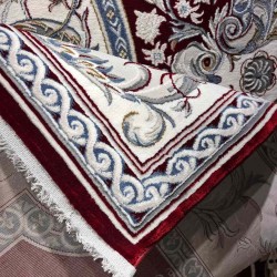 سجاد تركي تاج بلس كلاسيك ملكي قصور سميك ناعم احمر عنابي مقاس 50*80