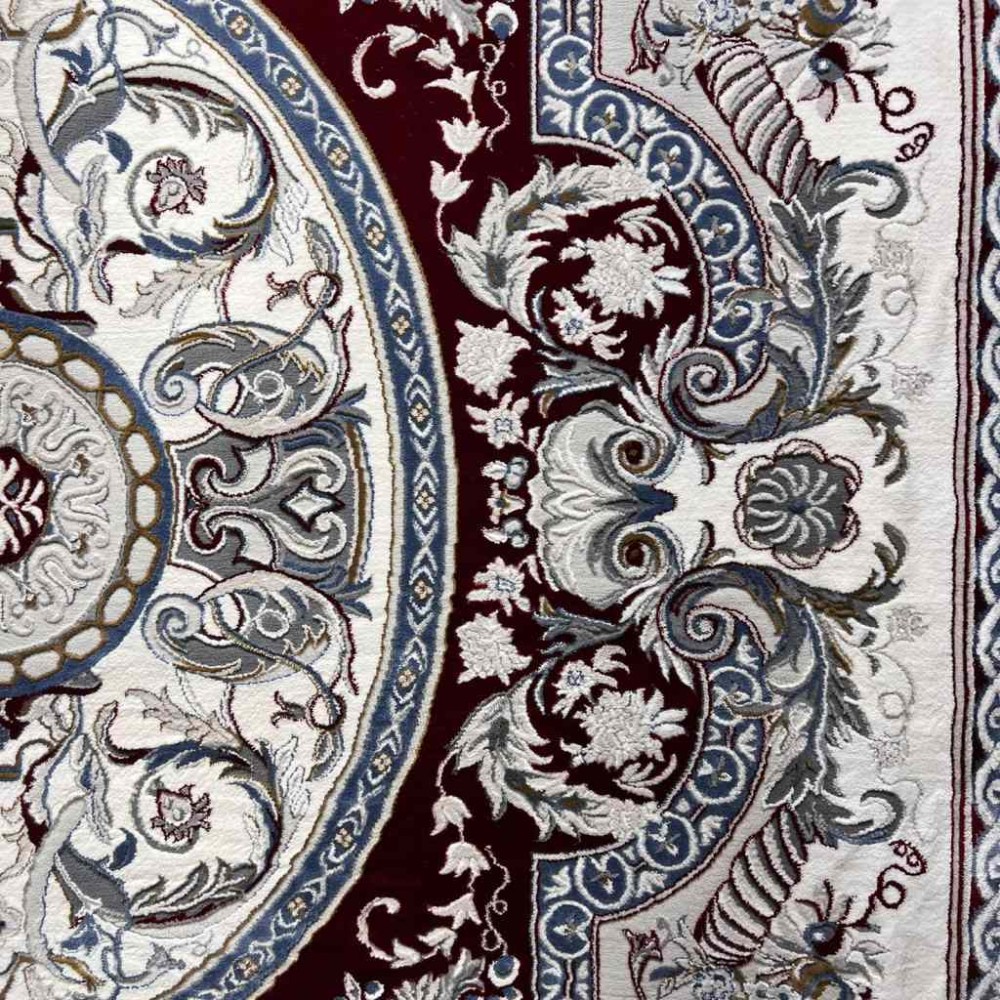 سجاد تركي تاج بلس كلاسيك ملكي قصور سميك ناعم احمر عنابي مقاس 50*80