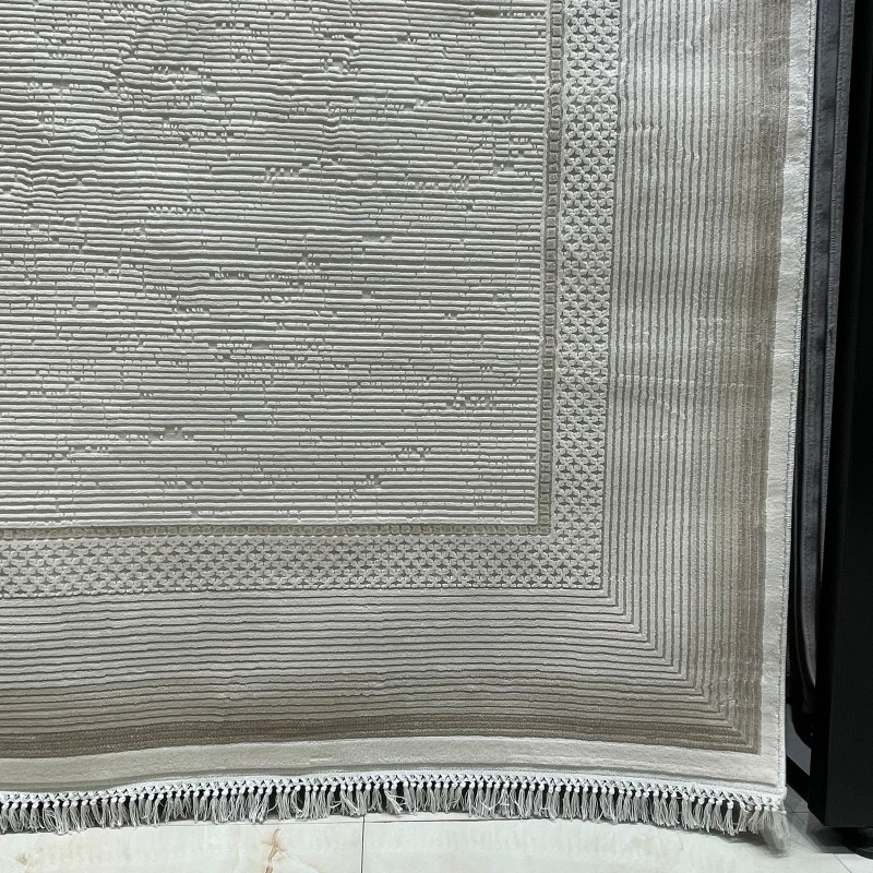 سجاد تركي فيفالدي 35867A كريم مقاس 50*80 - سجاد مودرن