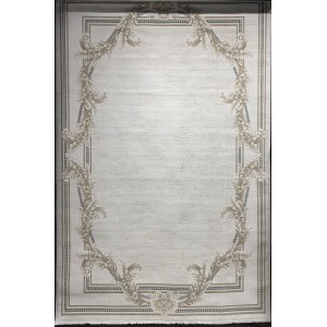 سجاد فورتاكس تركي 41498A كريم اخضر دائري مقاس 200*200