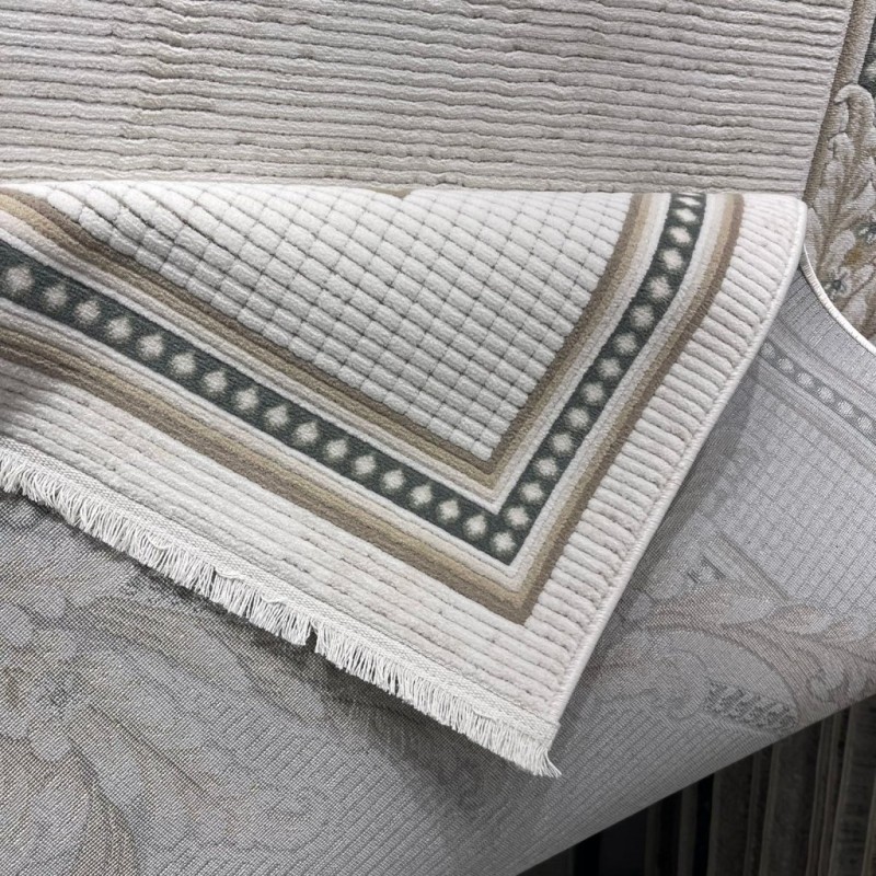 سجاد فورتاكس تركي 41498A كريم اخضر مقاس 50*80 - سجاد مودرن