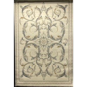 سجاد فورتاكس تركي 41748A كريم سماوي مقاس 50*80
