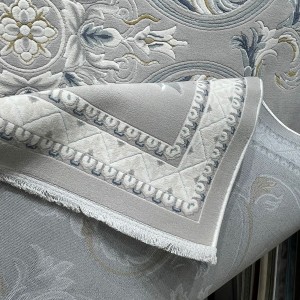 سجاد فورتاكس تركي 41748A كريم رصاصي مقاس 200*300