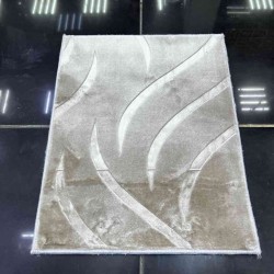 موكيت صيني عانم نقشه مقلم رصاصي فاتح  12 100*100