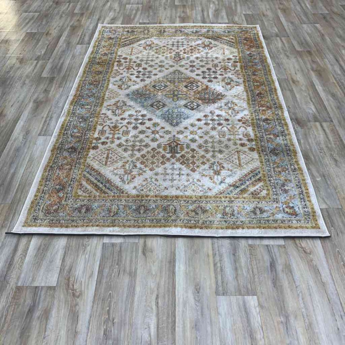 سجاد جورجي روز A0795B ابيض ابيض 100*300