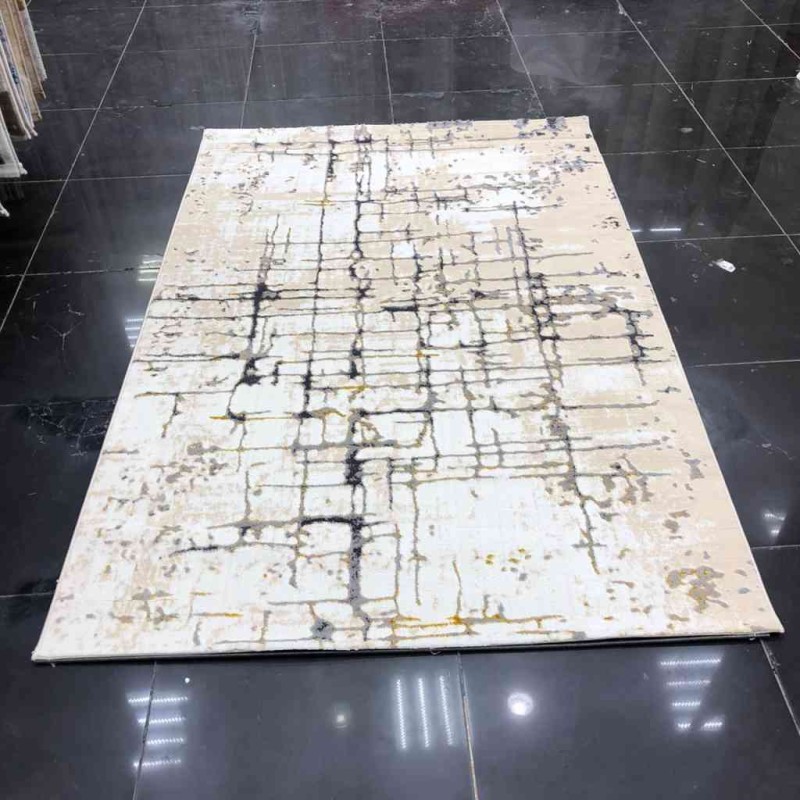 سجاد بلغاري ميراج N073A بيج و رصاصي