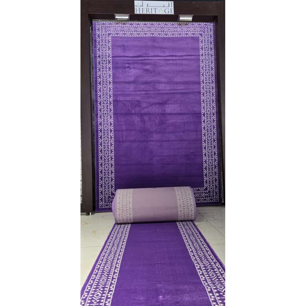 سجاد ملكي المراسيم الخزامي تركي برواز لون موف 200*300