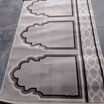سجاد صلاة احمر 130*500 سم بيج