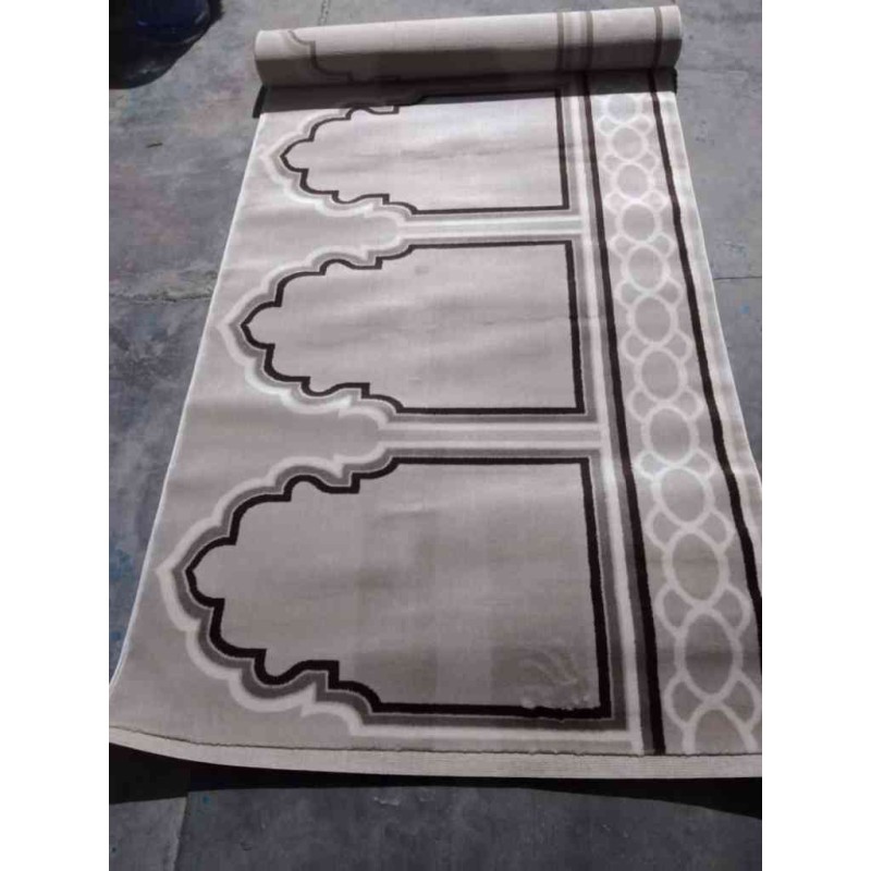 سجاد صلاة احمر 130*500 سم بيج