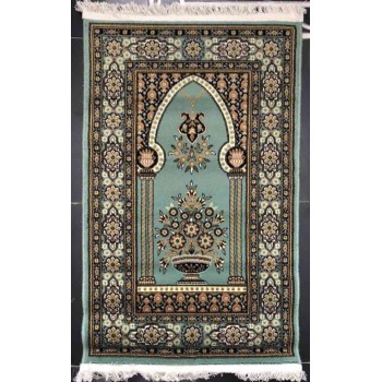 سجاد صلاة الامام الماس صوف خيط مبروم 75 سم*125 سم اخضر