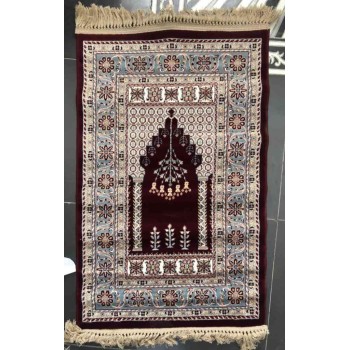 سجاد صلاة الامام الاصالة صوف خيط مبروم 75 سم*125 سم اخضر