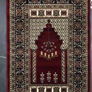سجاد صلاة الامام الاصالة صوف خيط مبروم 75 سم*125 سم اخضر