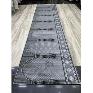 سجاد صلاة محراب تركي SC116 رصاصي مقاس 125*500 سجاد صلاة محراب تركي SC116 رصاصي مقاس 125*500