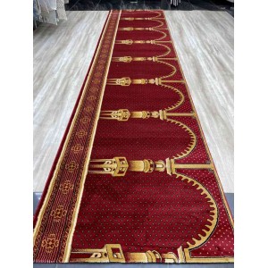 سجاد صلاة محراب تركي SC116 احمر مقاس 125*500 سجاد صلاة محراب تركي SC116 احمر مقاس 125*500