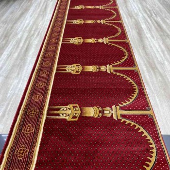سجاد صلاة محراب تركي SC116 احمر مقاس 125*500