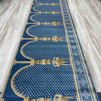 سجاد صلاة محراب تركي SC116 سماوي مقاس 125*500