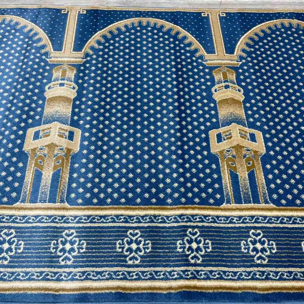 سجاد صلاة محراب تركي SC116 سماوي مقاس 125*500