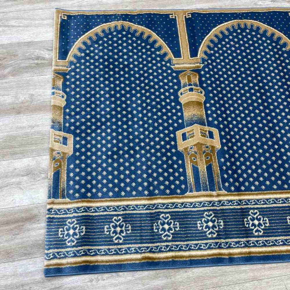 سجاد صلاة محراب تركي SC116 سماوي مقاس 125*500