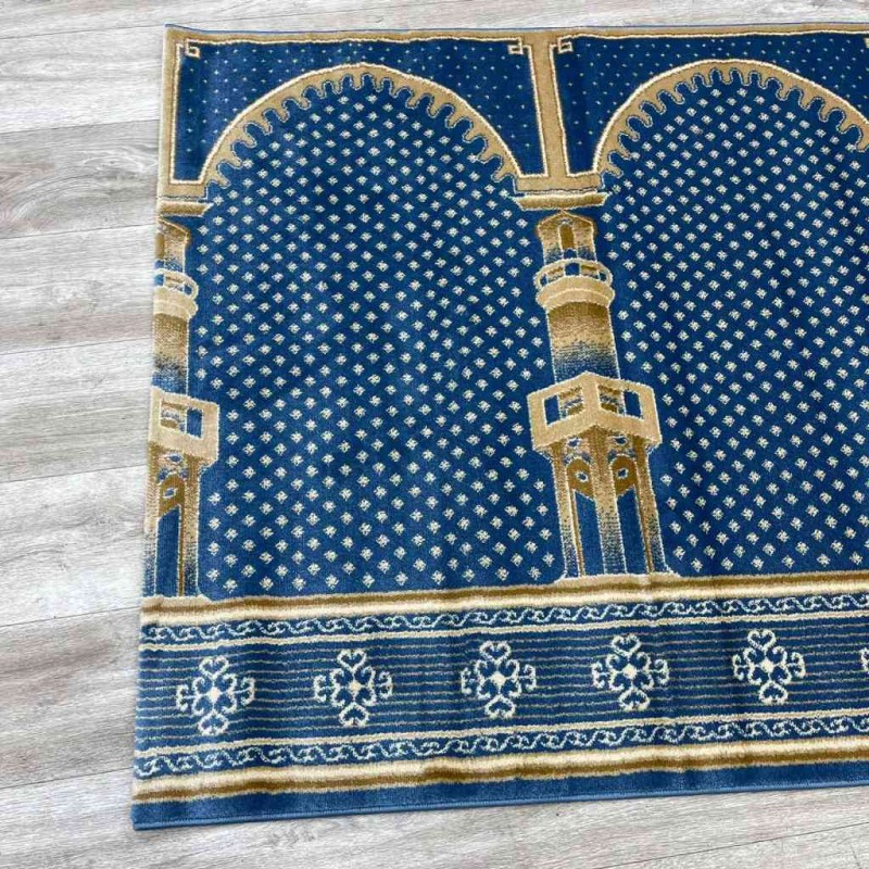 سجاد صلاة محراب تركي SC116 سماوي مقاس 125*1000