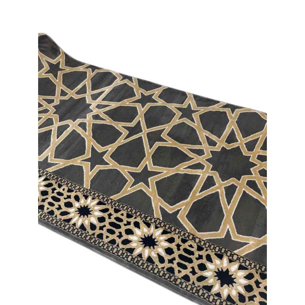 سجاد صلاة الروضة تركي رصاصي مقاس 125*1000 سم سجاد صلاة الروضة تركي رصاصي مقاس 125*1000 سم