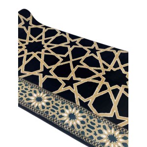 سجاد صلاة الروضة تركي كحلي مقاس 125*1000 سم سجاد صلاة الروضة تركي كحلي مقاس 125*1000 سم