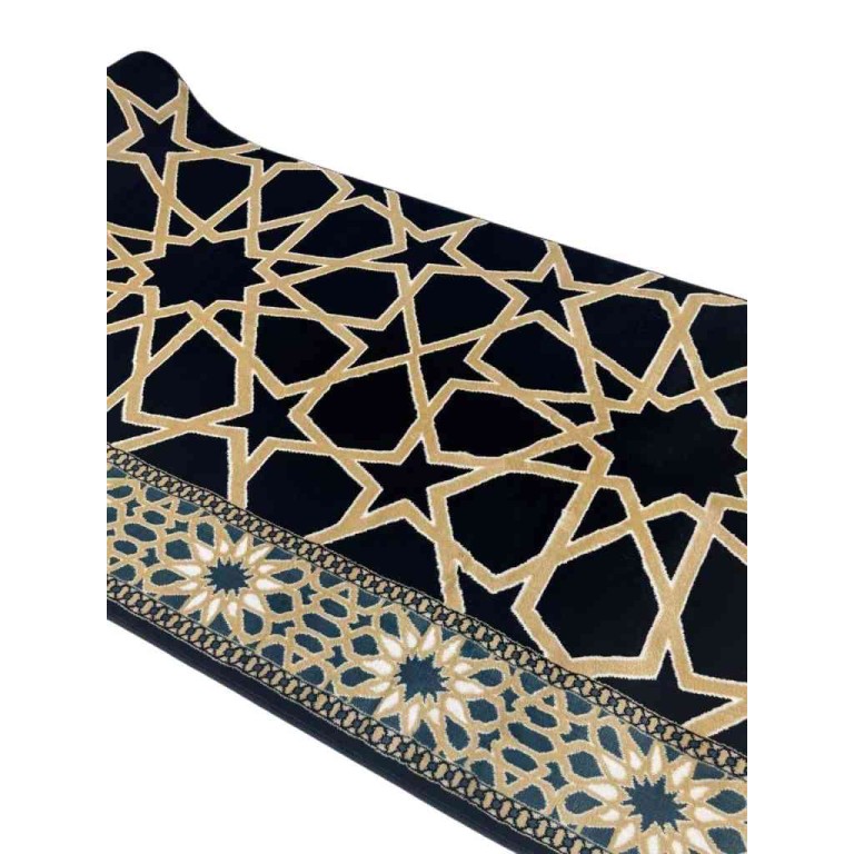 سجاد صلاة الروضة تركي كحلي مقاس 125*1000 سم سجاد صلاة الروضة تركي كحلي مقاس 125*1000 سم