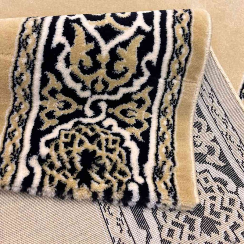 سجاد صلاة مناسك تركي F301A بيج مقاس 125*1000 سم