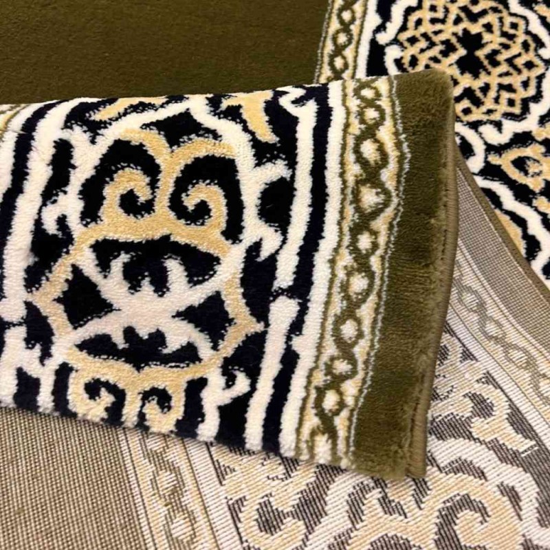 سجاد صلاة مناسك تركي F301A اخضر مقاس 125*1000 سم