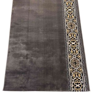 سجاد صلاة مناسك تركي F301A رصاصي مقاس 125*500 سم سجاد صلاة مناسك تركي F301A رصاصي مقاس 125*500 سم