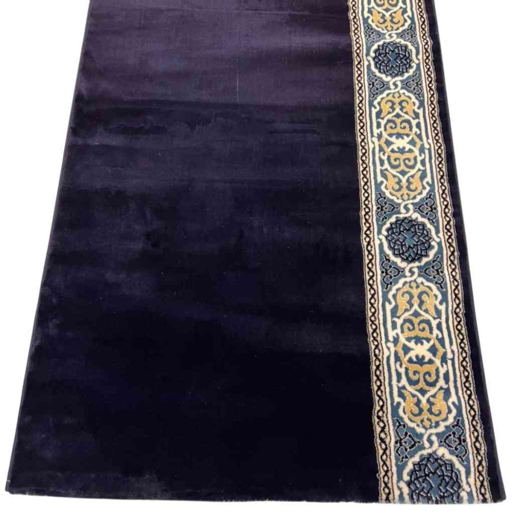 سجاد صلاة مناسك تركي F301A كحلي مقاس 125*500 سم